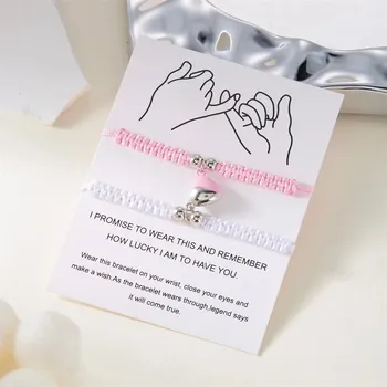 Náramek Párové magnetické náramky srdce | šperky 2 ks - Styl 8