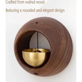 Domovní zvonek Japonský bezdrátový dřevěný zvonek na dveře | bezdrátový zvonek, dřevěný zvonek - B