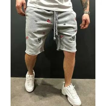 Pánské kraťasy Pánské cargo kraťasy – street styl, výšivka, sportovní střih Barva: Šedá, Velikost: L