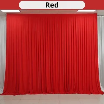 Fotopozadí Burgundy matný závěs na focení a svatbu | látkové pozadí - Červený , Š3m x V3m