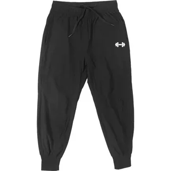 Pánské lehké sportovní kalhoty s gumou a rychlým schnutím Barva: Černá, Velikost: XL