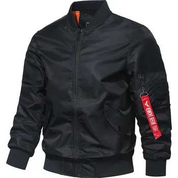 Pánská softshellová bunda Pánská pilotní bunda – cyklistická, volný střih, MA1 styl Velikost: 2XL, Barva (Varianta): Černá