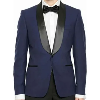 Slavnostní oblek pro ženicha a svědka – elegantní set Velikost: S, Barva (Varianta): Tmavě modrá