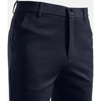 Pánské kalhoty Pánské společenské kalhoty – rovný střih, elastický pas Barva: Tmavě Modrá, Velikost: 31