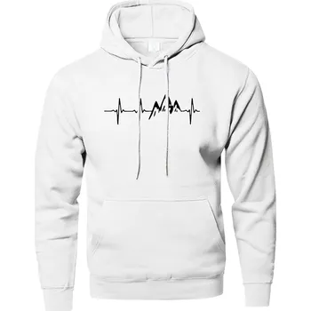 Dámská mikina Mikina s potiskem – sportovní styl, dlouhý rukáv Barva: Bílá, Velikost: M