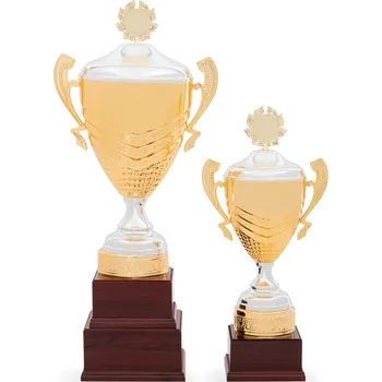 Putovní pohár zlatý/stříbrný, výška 72 cm