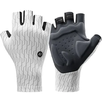 Cyklistické rukavice Cyklistické rukavice Rockbros Silniční Velikost: L - Černobílé