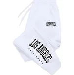 Unisex tepláky s gumou v pase – pohodlný volnočasový střih Barva: Bílá, Velikost: S