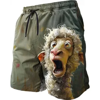 Pánské kraťasy Pánské plážové kraťasy s 3D potiskem zvířat Velikost: 4XL, Barva (Varianta): Shorts-YSY47775