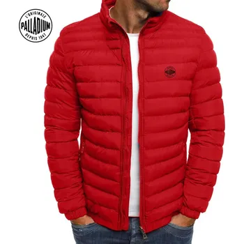 Pánský zimní kabát Pánská zimní bunda s výplní – módní střih, stojáček, UR styl Velikost: M, Barva (Varianta): 10