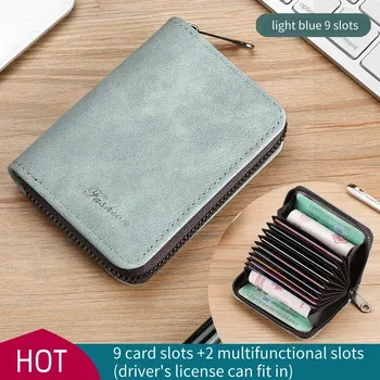 Outdoorové zavazadlo Ultra tenké pouzdro na karty – pro doklady a řidičský průkaz Barva (Varianta): Light blue [9 card positions]]