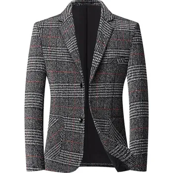 Pánské sako Stylové sako pro starší pány – elegantní volnočasový model Velikost: XS, Barva (Varianta): No. 6 Grey