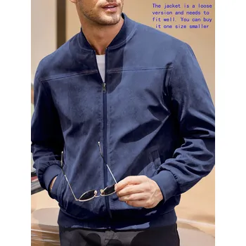 Pánská softshellová bunda Pánská sportovní bunda z velurové látky na zip Barva: Modrá, Velikost: S