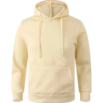 Dámská mikina Unisex mikina s kapucí – streetwear střih, kapsa, sport styl Barva: Khaki, Velikost: 3XL