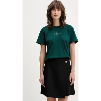 Pánské tričko Bavlněné tričko HUGO Destrel_3 50550117 zelená 79X, vel. S