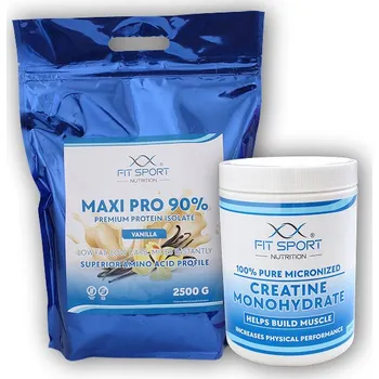 Protein FitSport Nutrition Maxi Pro 90% 2500g + Creatine 550g ZDARMA Varianta: chocolate