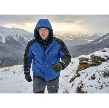 pracovní bunda CXS Bunda IRVINE WINTER, různé barvy Velikost XXXXL modrá/černá