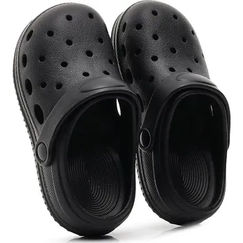 Chlapecké bačkory Dětské pantofle do vody i na zahradu – měkké a omyvatelné Velikost: 27-28, Barva (Varianta): Černá