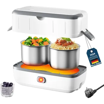 Svačinový box Elektrický obědový box, přenosný ohřívač jídel na cesty Kiseely (T86535363), Barvy a parametry Bílá