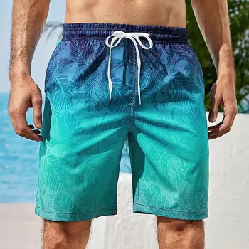Pánské kraťasy Pánské plážové šortky s 3D potiskem – volný surf styl Velikost: 5XL, Barva (Varianta): Shorts-YSY019961