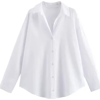 Dámská košile Dámská košile z oxford bavlny s dlouhým rukávem a límečkem Velikost: M, Barva (Varianta): Bílá