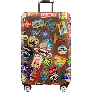 Elastický ochranný obal na kufr s kresleným potiskem Velikost: L 25-28 palců, Barva (Varianta): travel seal