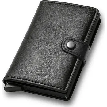 Ledvinka Kovové pouzdro na karty – RFID ochrana, ultra tenké provedení Barva (Varianta): Černá