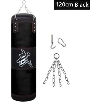 Bojový sport Boxovací pytel těžký 100/120 cm | tréninkové vybavení - 120cm černá sada1