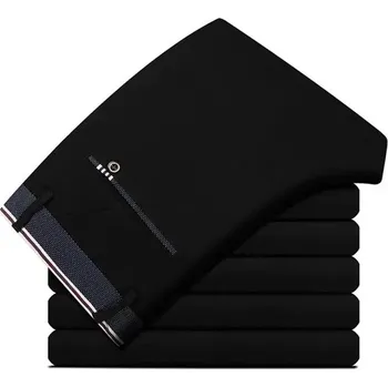 Pánské kalhoty Pánské oblekové kalhoty – rovný střih, elastický pas Velikost: 36, Barva (Varianta): 619 Black