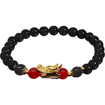 Náramek Červený náramek s drakem 2024 | dámské doplňky - D3