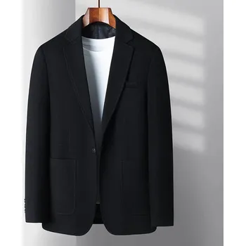 Pánské sako Elegantní business sako – stylový slim střih na podzim Velikost: S, Barva (Varianta): Černá