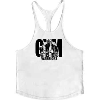 Pánské tričko Pánský tréninkový nátělník – do posilovny, bez rukávů Barva: Bílá, Velikost: 2XL