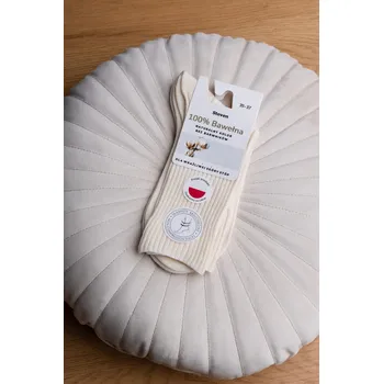 Pánské ponožky Dámské přírodní ponožky 100% bavlna 201 přírodní 38-40