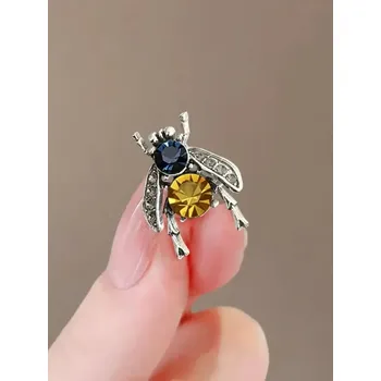 Brož Malá stylová brož kovová | špendlík 1 ks - 378B