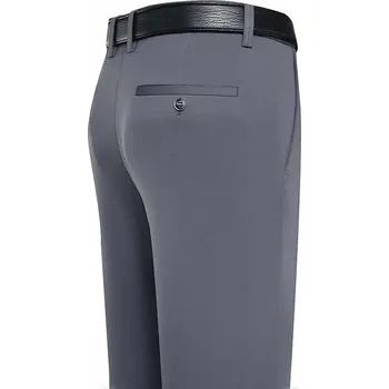 Pánské kalhoty Pánské formální kalhoty – rovný střih pro business i volný čas Velikost: 38, Barva (Varianta): Stretch Light Gray