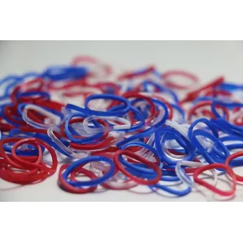 kreativní sada RAINBOW LOOM gumičky TRIKOLORA MIX průhledný i matný