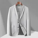 Letní pánská bunda z ledového hedvábí ve stylu ochrany proti slunci Velikost: XXS, Barva (Varianta): Světle šedá