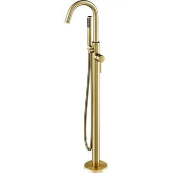 Vodovodní baterie Stojánková vanová baterie VEO I zlatá broušená BABWVIBZ + slevový kód, + prodloužená záruka