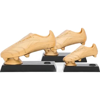 Trofej kopačky v luxusním provedení, 15 x 12 cm, zlatá/černá