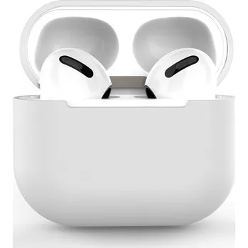 Příslušenství pro sluchátka Hurtel Silikonový měkký kryt pro sluchátka AirPods 3 bílý (pouzdro C)