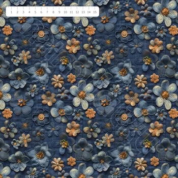 Softshell jarní riflové kytičky by MIMI