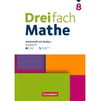 Učebnice Dreifach Mathe 8. Schuljahr - Ausgabe N - Arbeitsheft mit Medien und Lösungen