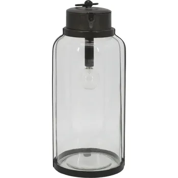 Lampička Chic Antique Svítící LED lucerna Antique Coal 30,5 cm