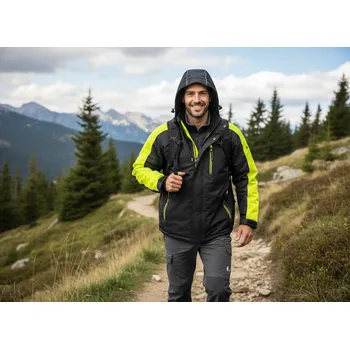 pracovní bunda CXS Bunda BRIGHTON WINTER, různé barvy Velikost L černá/žlutá