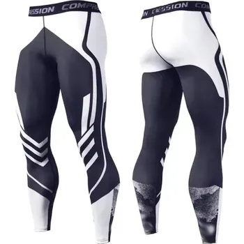 Pánské kalhoty Pánské kompresní legíny na sport, běh a posilovnu Velikost: L, Barva (Varianta): KC176