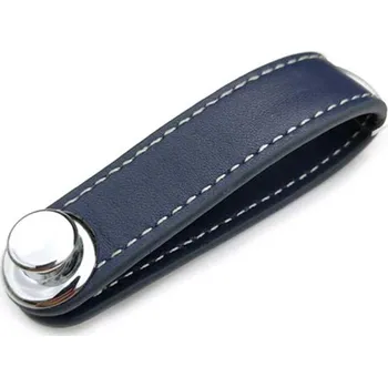 Ledvinka Pánská klíčenka s koženým efektem Barva (Varianta): Modrá