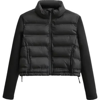 Dámská softshellová bunda Dámská krátká vatovaná bunda – stylový prošívaný model Barva: Černá, Velikost: L