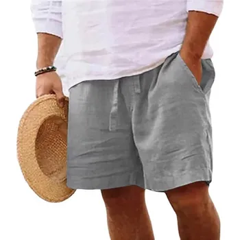 Pánské kraťasy Lehoučké pánské šortky – bavlněné, na sport i pláž Barva: Šedá, Velikost: L