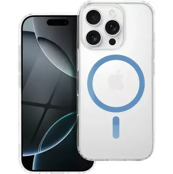 Pouzdro na mobilní telefon Drop Glue Barevný kroužek Mag Cover kompatibilní s MagSafe pro IPHONE 17 PLUS světle modrý