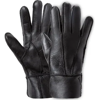 Jezdecké rukavice Horze Jezdecké kožené zimní rukavice Barva: Černá, Velikost: S